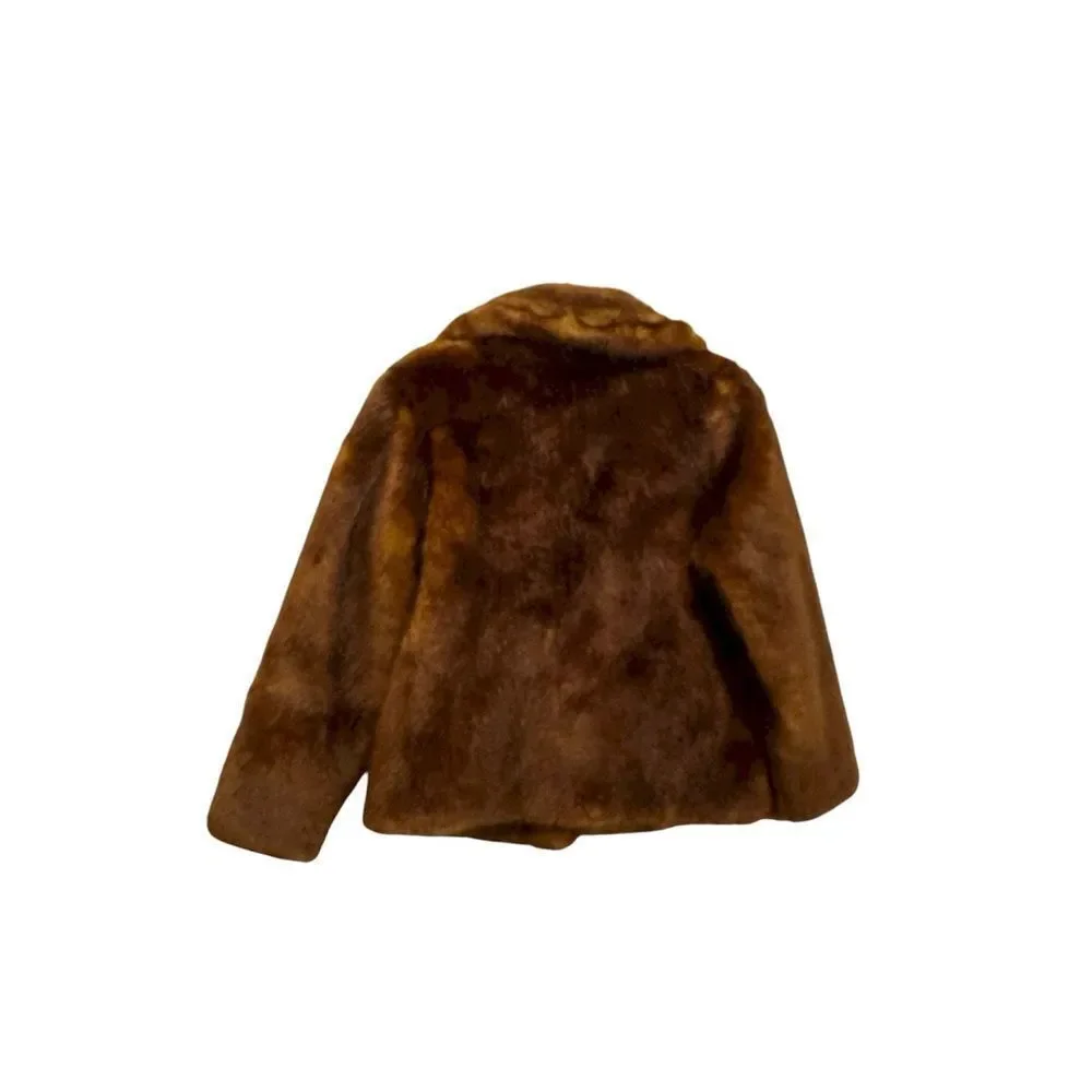 NWT J CREW Collection faux fur high collar jacket